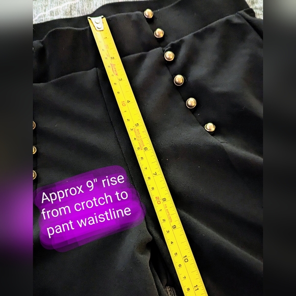 ONE5ONE brand, ladies small, black high waist dress pants, Good used condition - Picture 6 of 12